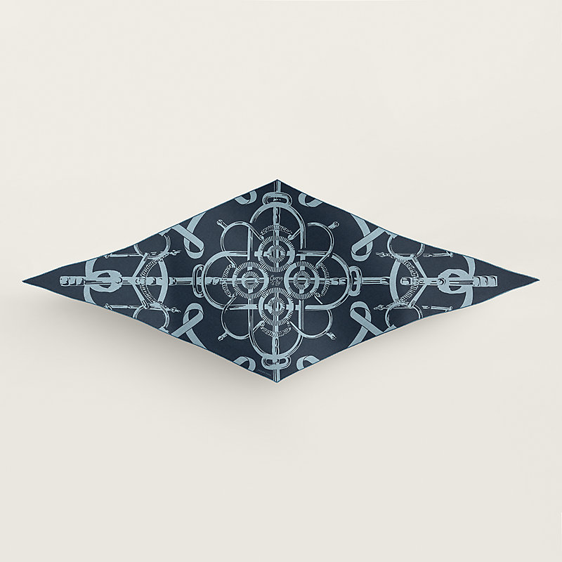 エルメス　ロザンジュ　エプロンドール ロザンジュ 75×200 cm 《エプロン・ドール》 - ブルー | Hermès